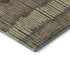 9' X 12' Brown Cream And Ivory Striped Washable Area Rug With UV Protection
