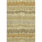 5' X 8' Gold Beige And Rust Striped Washable Area Rug With UV Protection