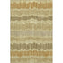 5' X 8' Gold Beige And Rust Striped Washable Area Rug With UV Protection