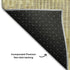 5' X 8' Gold Beige And Rust Striped Washable Area Rug With UV Protection