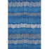 9' X 12' Navy Blue Ivory And Gray Striped Washable Area Rug With UV Protection
