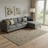 9' X 12' Brown And Ivory Geometric Washable Area Rug With UV Protection