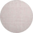 8' Pink And Ivory Geometric Washable Round Rug With UV Protection