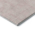 8' Pink And Ivory Geometric Washable Round Rug With UV Protection