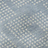 8' Sky Blue And Ivory Geometric Washable Round Rug With UV Protection
