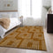 9' X 12' Terra Cotta And Ivory Geometric Washable Area Rug With UV Protection