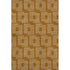 9' X 12' Terra Cotta And Ivory Geometric Washable Area Rug With UV Protection