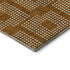 9' X 12' Terra Cotta And Ivory Geometric Washable Area Rug With UV Protection