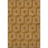 9' X 12' Terra Cotta And Ivory Geometric Washable Area Rug With UV Protection