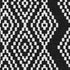 5' X 8' Black And Ivory Geometric Washable Area Rug With UV Protection