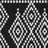 8' X 10' Black And Ivory Geometric Washable Area Rug With UV Protection