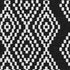 9' X 12' Black And Ivory Geometric Washable Area Rug With UV Protection