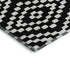 9' X 12' Black And Ivory Geometric Washable Area Rug With UV Protection