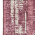 5' X 8' Blush And Ivory Striped Washable Area Rug With UV Protection