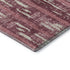 8' X 10' Blush And Ivory Striped Washable Area Rug With UV Protection