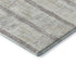 9' X 12' Ivory And Beige Striped Washable Area Rug With UV Protection