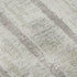9' X 12' Ivory And Beige Striped Washable Area Rug With UV Protection