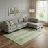 8' X 10' Artichoke Green And Ivory Striped Washable Area Rug With UV Protection