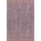 5' X 8' Mauve And Plum Striped Washable Area Rug With UV Protection