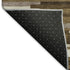 5' X 8' Brown And Ivory Striped Washable Area Rug With UV Protection
