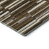 5' X 8' Brown And Ivory Striped Washable Area Rug With UV Protection