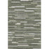 9' X 12' Olive Green Ivory And Gray Striped Washable Area Rug With UV Protection