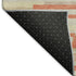 5' X 8' Salmon And Beige Striped Washable Area Rug With UV Protection