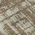 8' Brown And Beige Abstract Washable Round Rug With UV Protection