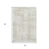 5' X 8' Ivory And Beige Abstract Washable Area Rug With UV Protection