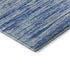 5' X 8' Blue Ivory And Gray Striped Washable Area Rug With UV Protection