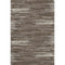8' X 10' Brown And Beige Striped Washable Area Rug With UV Protection