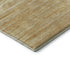 5' X 8' Gold Beige And Ivory Striped Washable Area Rug With UV Protection