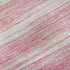 8' Pink And Ivory Striped Washable Round Rug With UV Protection