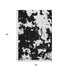 5' X 8' Black And White Abstract Washable Area Rug With UV Protection