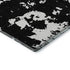5' X 8' Black And White Abstract Washable Area Rug With UV Protection