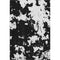 8' X 10' Black And White Abstract Washable Area Rug With UV Protection