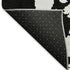 8' X 10' Black And White Abstract Washable Area Rug With UV Protection