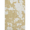5' X 8' Gold And Beige Abstract Washable Area Rug With UV Protection