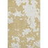 5' X 8' Gold And Beige Abstract Washable Area Rug With UV Protection