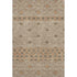 5' X 8' Brown And Beige Geometric Washable Area Rug With UV Protection