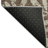 5' X 8' Brown And Beige Floral Washable Area Rug With UV Protection