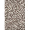 8' X 10' Brown And Beige Floral Washable Area Rug With UV Protection
