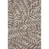 8' X 10' Brown And Beige Floral Washable Area Rug With UV Protection