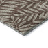 8' X 10' Brown And Beige Floral Washable Area Rug With UV Protection