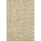 5' X 8' Gold And Ivory Floral Washable Area Rug With UV Protection