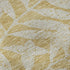 8' Gold And Ivory Floral Washable Round Rug With UV Protection