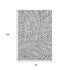 8' X 10' Gray And Silver Floral Washable Area Rug With UV Protection