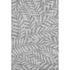 8' X 10' Gray And Silver Floral Washable Area Rug With UV Protection