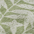 8' Green And Beige Floral Washable Round Rug With UV Protection