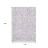 9' X 12' Lavender And Ivory Floral Washable Area Rug With UV Protection